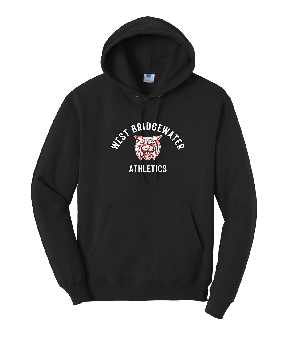 West Bridgewater Athletics - Sudadera unisex con capucha de polar (PC78H) 