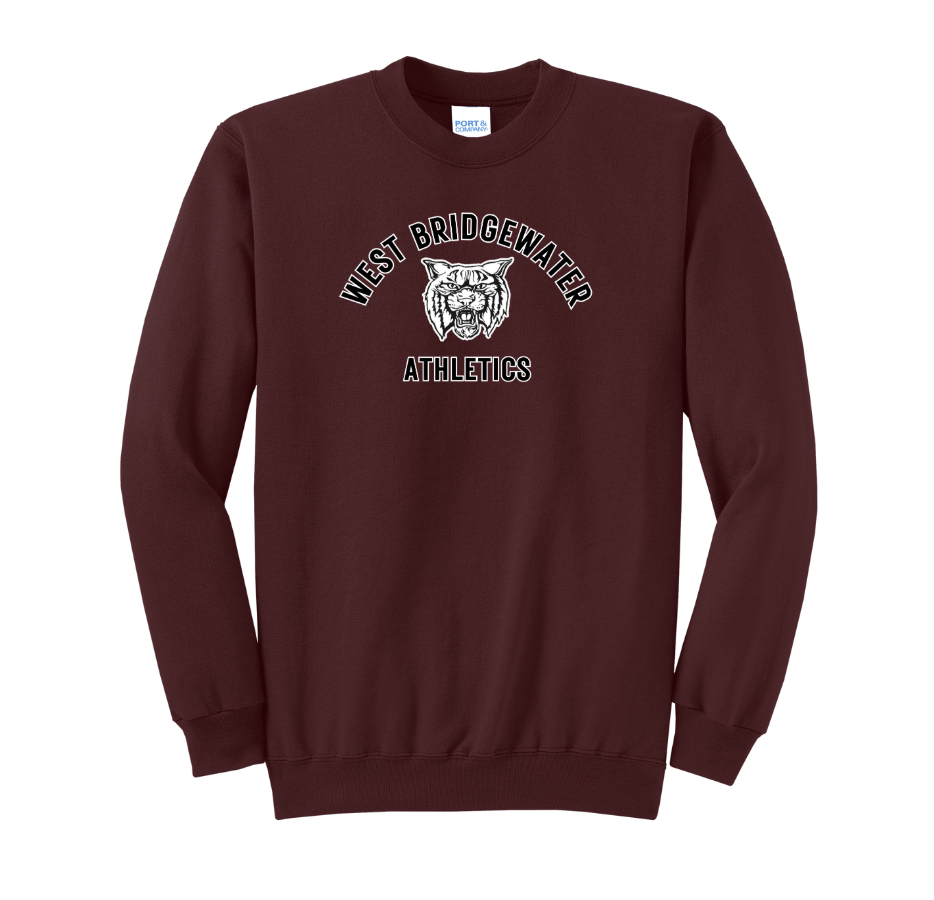 West Bridgewater Athletics - Core Fleece Crewneck Sweatshirt (PC78)