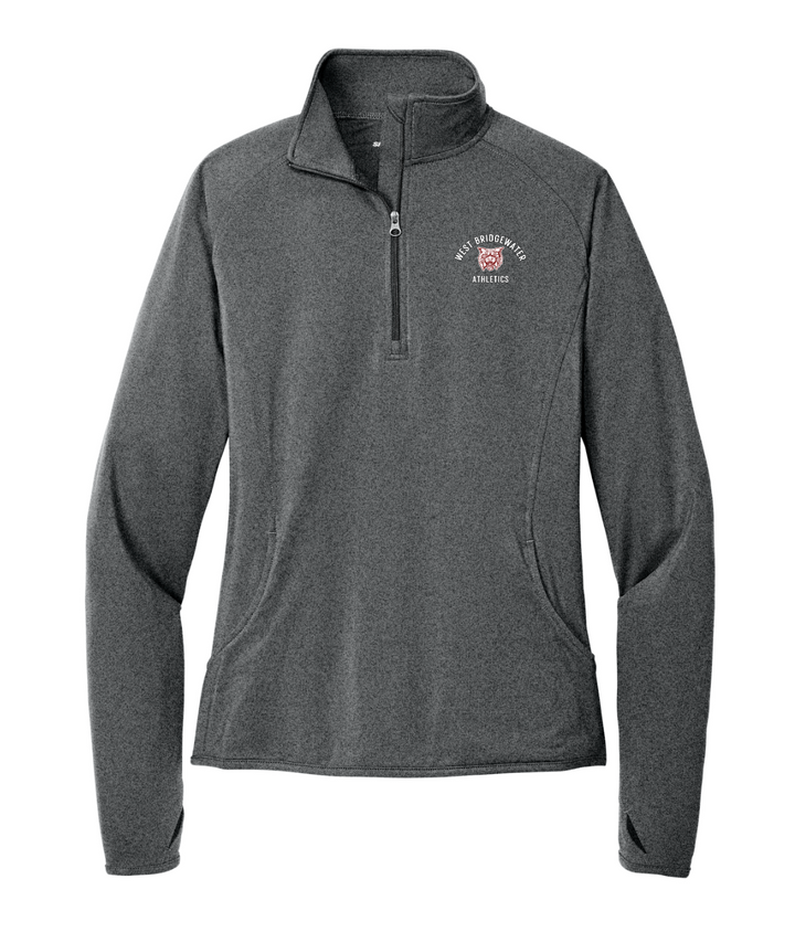 West Bridgewater Athletics - Jersey de cremallera de 1/4 para mujer (LST850)