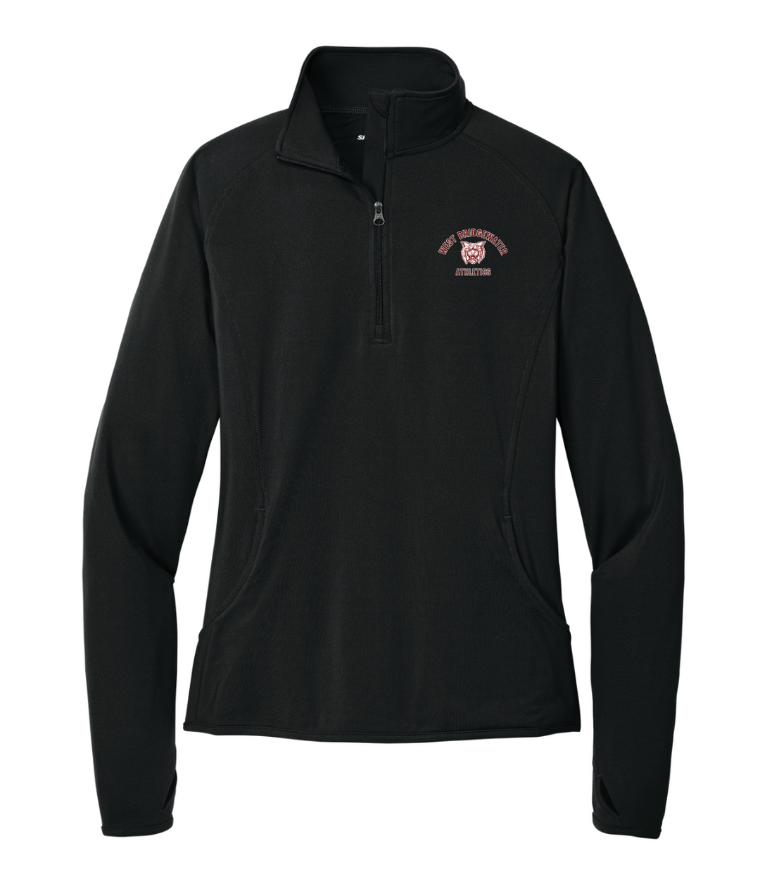 West Bridgewater Athletics - Jersey de cremallera de 1/4 para mujer (LST850)