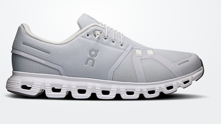 ON Cloud 6 Wide para hombre - Blanco glaciar