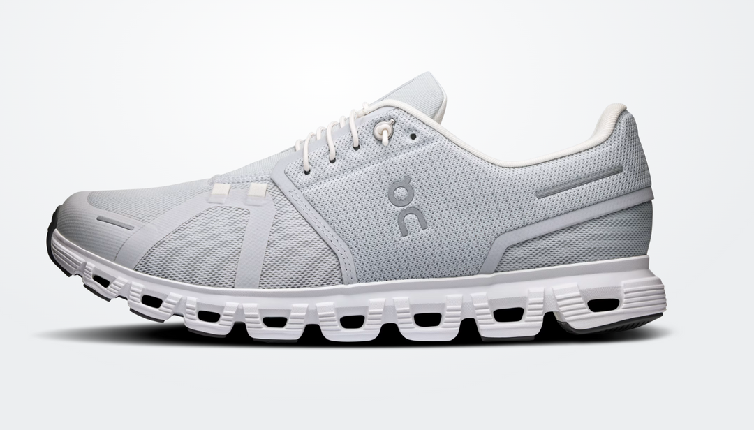 ON Cloud 6 Wide para hombre - Blanco glaciar