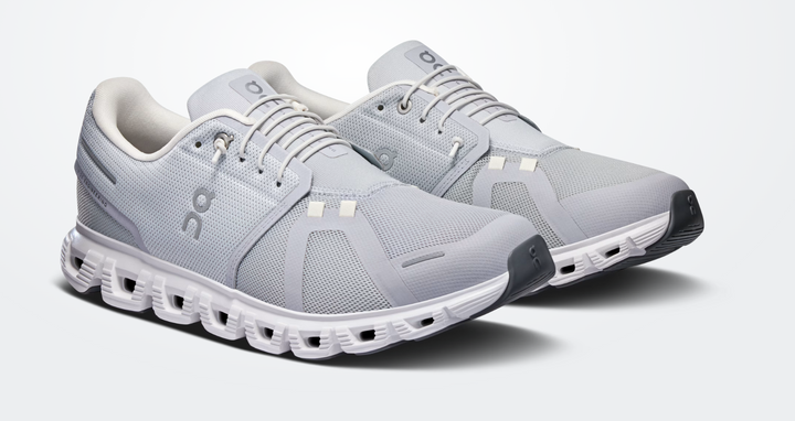 ON Cloud 6 Wide para hombre - Blanco glaciar