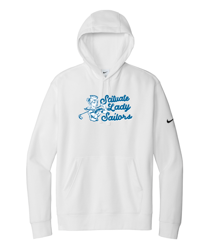 Sudadera con capucha y logo Nike Club Fleece Sleeve del equipo Bishop Fenwick XC (NKDR1499)
