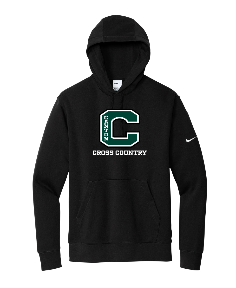 Sudadera con capucha y logo Nike Club Fleece Sleeve del equipo Bishop Fenwick XC (NKDR1499)