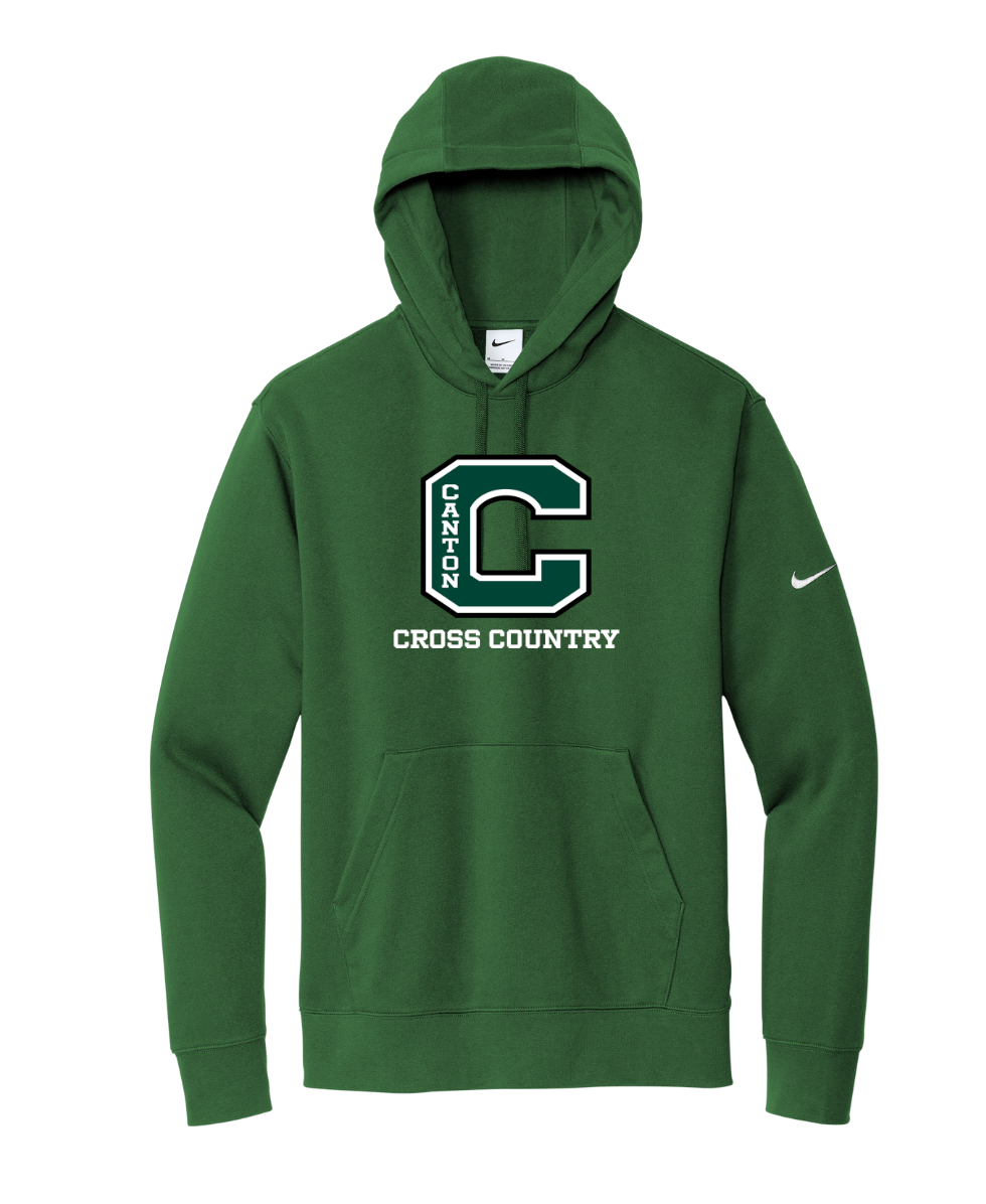 Sudadera con capucha y logo Nike Club Fleece Sleeve del equipo Bishop Fenwick XC (NKDR1499)