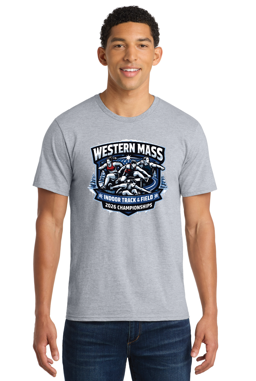 Unisex Western MA Indoor T&F 2026 Championship Official Short Sleeve (PC450)
