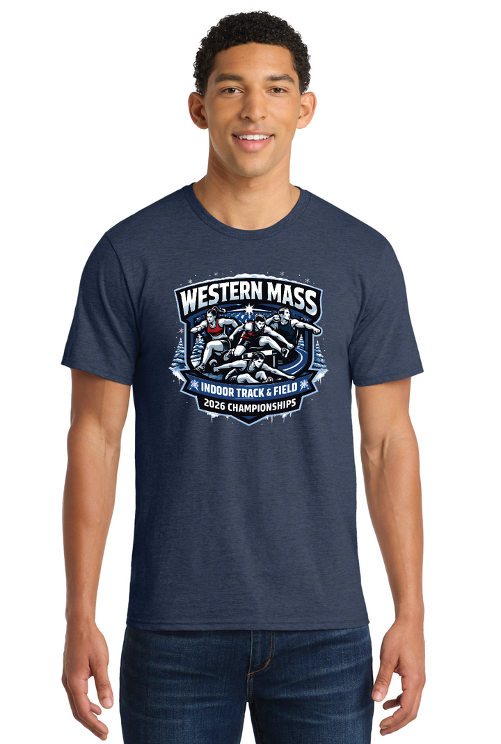 Unisex Western MA Indoor T&F 2026 Championship Official Short Sleeve (PC450)