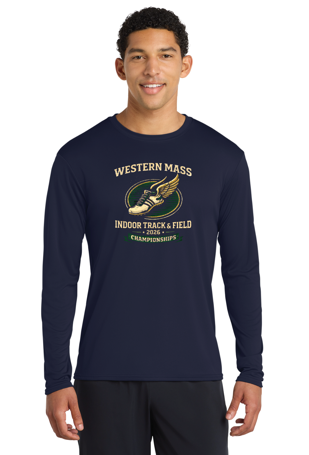 Camiseta de manga larga unisex Western MA Indoor T&F 2026 (PC380LS)