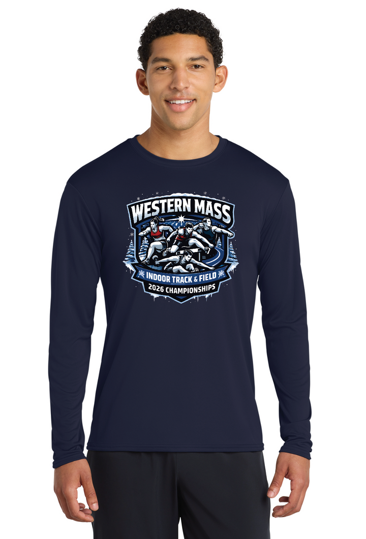 Camiseta de manga larga unisex Western MA Indoor T&F 2026 (PC380LS)