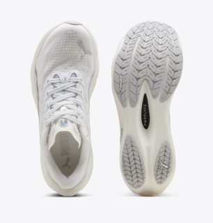 Puma Deviate Nitro 4 para mujer - PUMA BLANCO-GRIS PLUMA