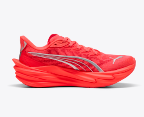 Puma Deviate Nitro 4 para mujer - ULTRA ROJO-PUMA PLATA