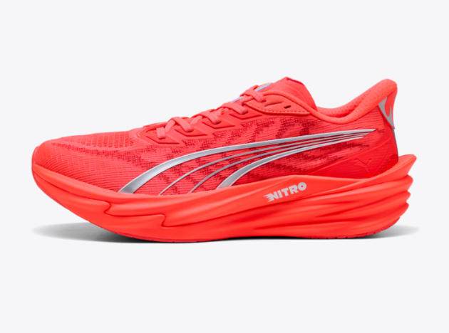 Puma Men's Deviate Nitro 4 - ULTRA RED-PUMA SILVER