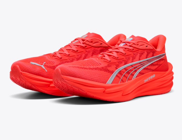 Puma Men's Deviate Nitro 4 - ULTRA RED-PUMA SILVER
