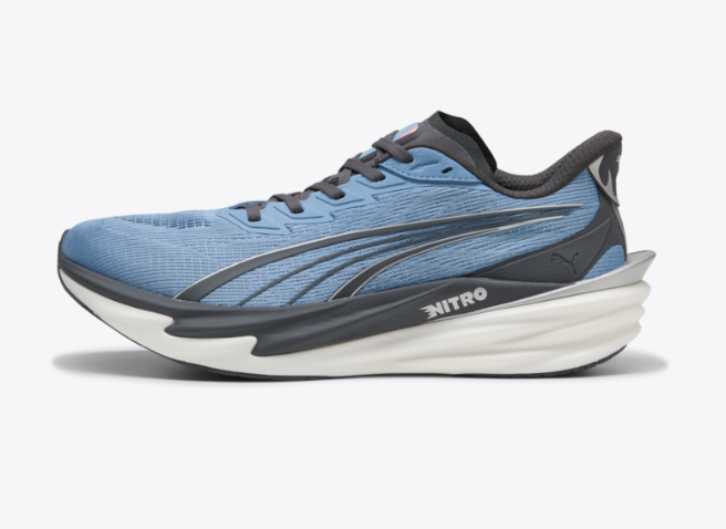 Puma Deviate Nitro 4 para hombre - Azul zen-Gris cambiante