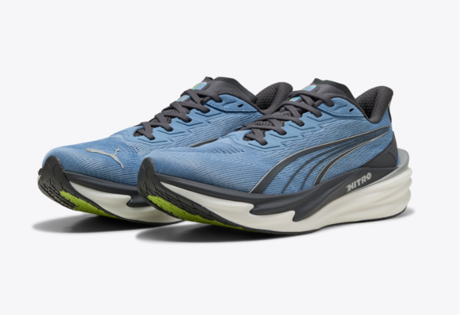 Puma Deviate Nitro 4 para hombre - Azul zen-Gris cambiante