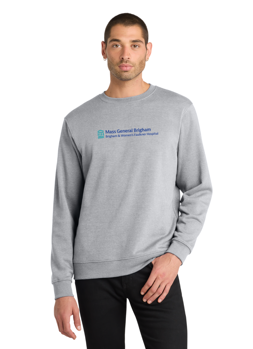 Hospital General Brigham Faulkner de Massachusetts - Sudadera unisex de cuello redondo de polar (DT6104)