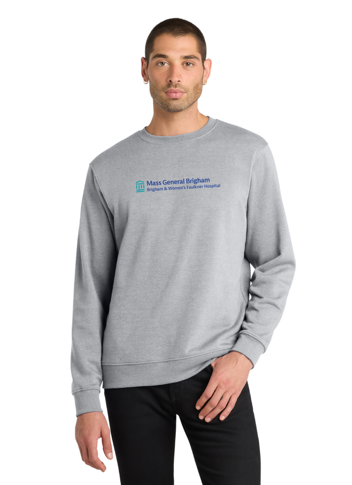 Hospital General Brigham Faulkner de Massachusetts - Sudadera unisex de cuello redondo de polar (DT6104)