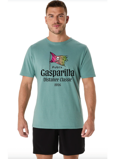 Gasparilla Expo 2026 ASICS Unisex Short Sleeve Tee Celadon (GAS-04)