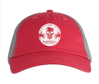 Gasparilla Expo 2026 Trucker Cap - Cosmo/Grey (BA601) (GAS-48 - WHITE)