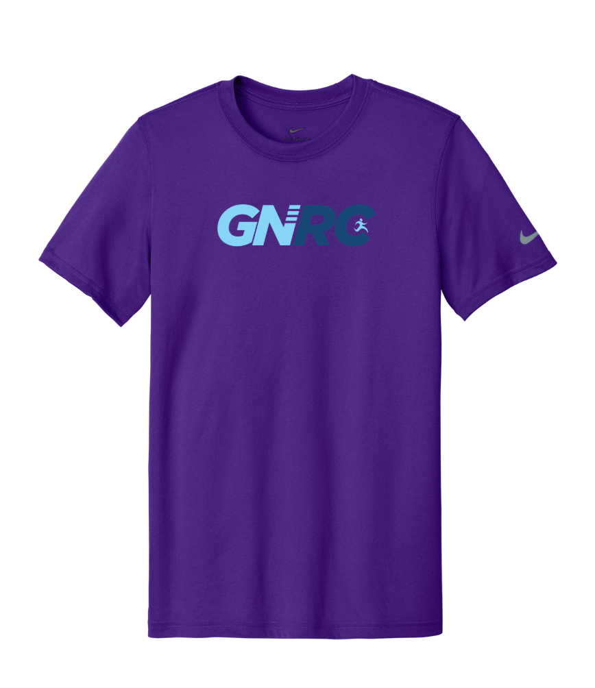 Maratón de la Antártida - Camiseta Nike Team rLegend para hombre, Negra (NKDX8734)