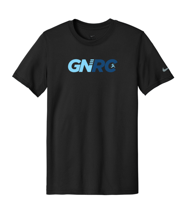 Maratón de la Antártida - Camiseta Nike Team rLegend para hombre, Negra (NKDX8734)