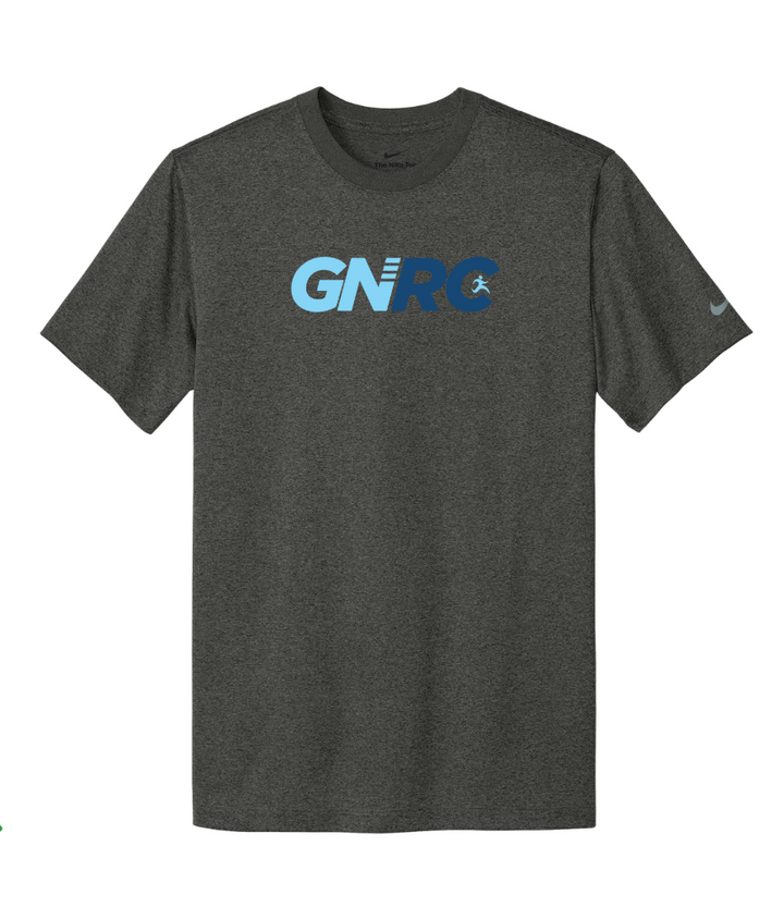 Maratón de la Antártida - Camiseta Nike Team rLegend para hombre, Negra (NKDX8734)