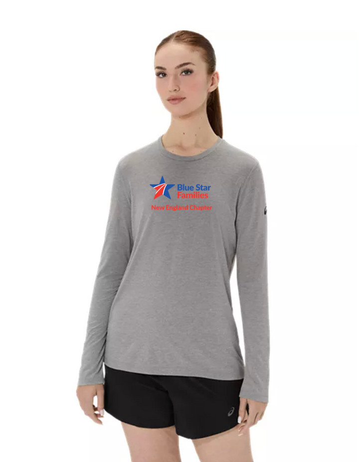 Blue Star Families FRR - ASICS Women's PR Long Sleeve Triblend Tee Grey (2012D305)