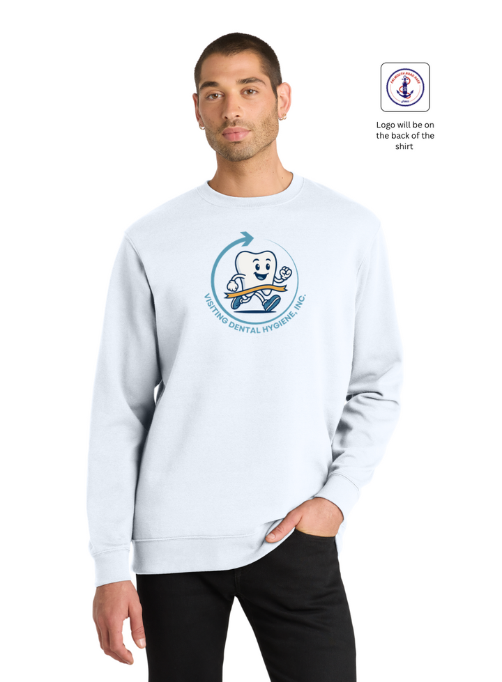 Visiting Dental Hygiene, Inc. FRR - Unisex Fleece Crewneck Sweatshirt (DT6104)