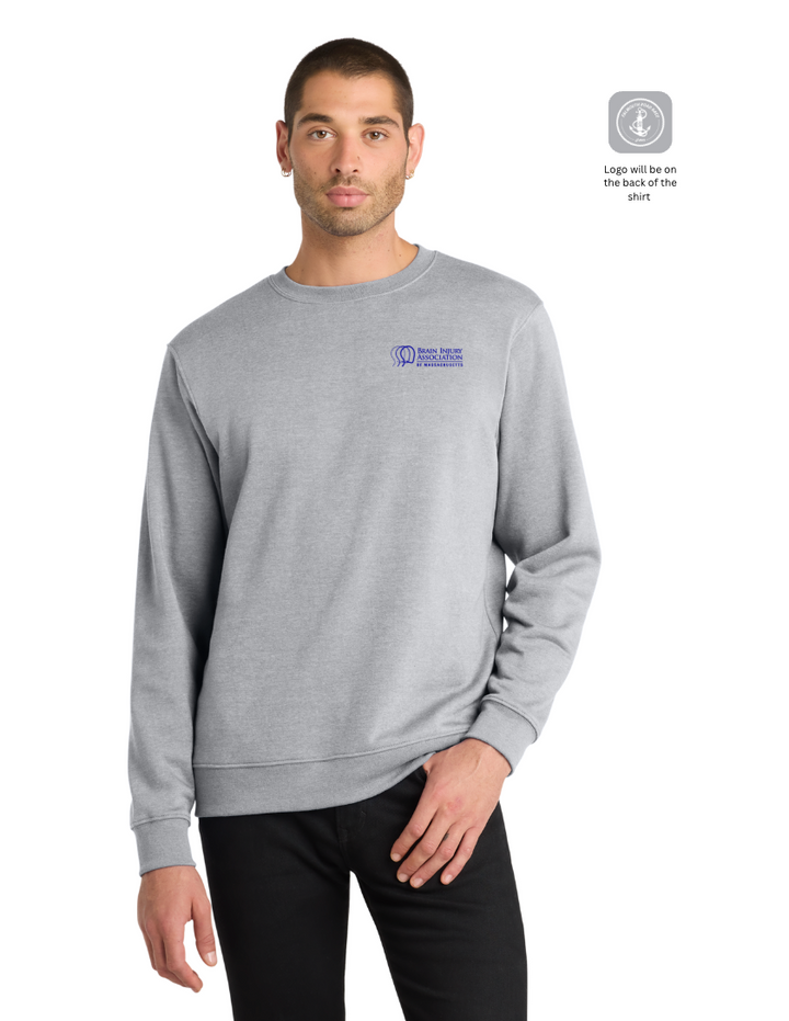 Fundación para el Aneurisma Cerebral (FRR) - Sudadera unisex de cuello redondo de polar (DT6104)