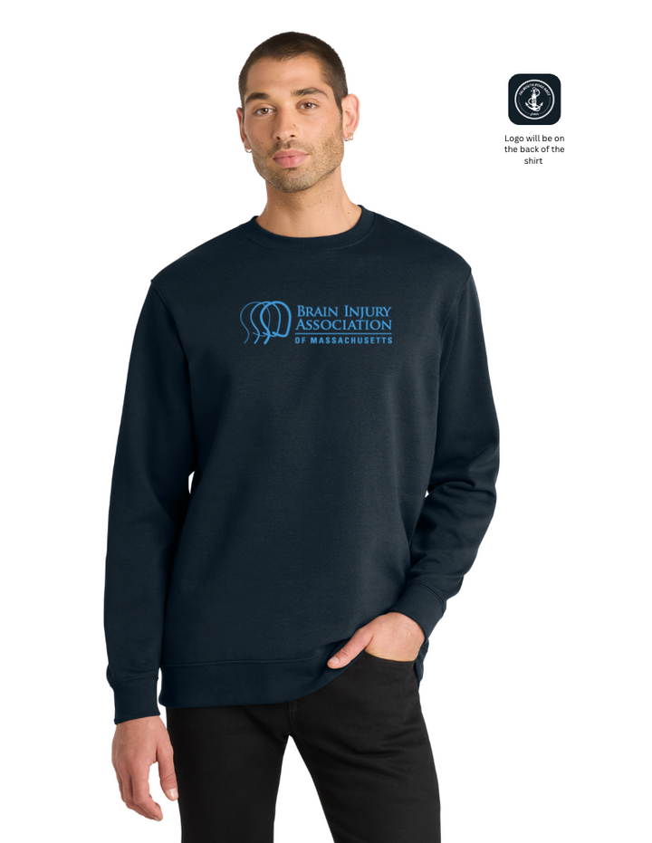 Fundación para el Aneurisma Cerebral (FRR) - Sudadera unisex de cuello redondo de polar (DT6104)