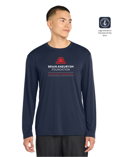 Camiseta deportiva de manga larga para adultos de Brain Aneurysm Foundation (ST350LS)