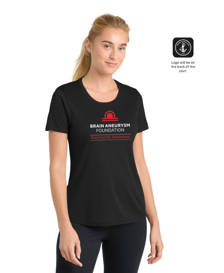 Camiseta de rendimiento para mujer de la Fundación para el Aneurisma Cerebral (FRR) (LST350) 