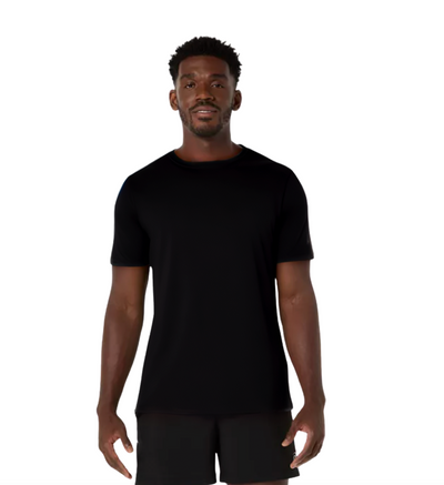 ASICS Men's PR Poly Cotton Short Sleeve Tee Black (2011D028)