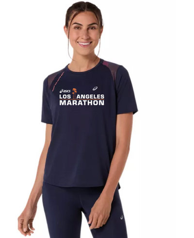 2027 ASICS Los Angeles Marathon-ASICS Women's Road SS Top Midnight (2012D371) (LA27-05)