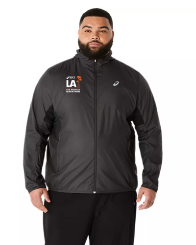 2027 ASICS Los Angeles Marathon-ASICS Men's Silver Jacket Black (2011D235) (LA27-08)