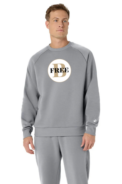 Visiting Dental Hygiene, Inc. FRR - Sudadera unisex de forro polar ASICS con cuello redondo, gris jaspeado (2031F469)