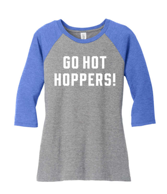OPR Hot Hoppers - Women's Perfect Tri 3/4 Length Raglan (DM136L)