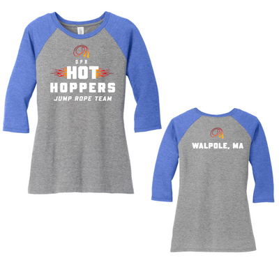 OPR Hot Hoppers - Women's Perfect Tri 3/4 Length Raglan (DM136L)