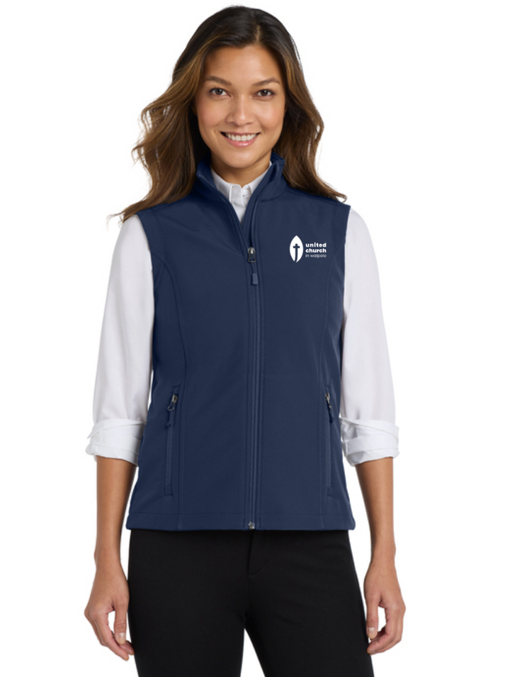 United Church Walpole - Women's Core Soft Shell Vest (L325)