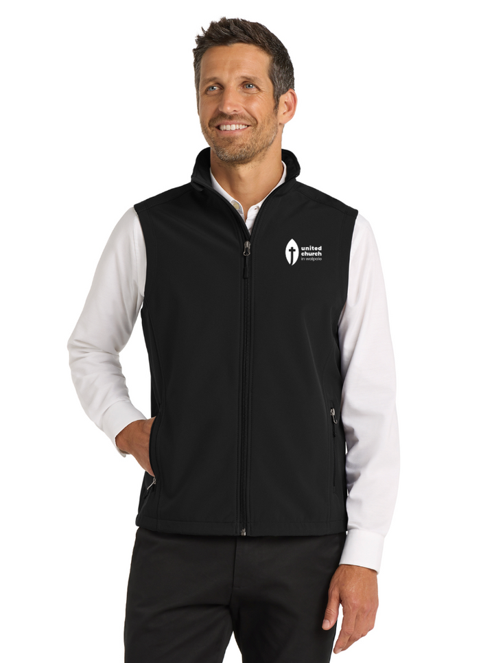 United Church Walpole - Men's Core Soft Shell Vest (J325)