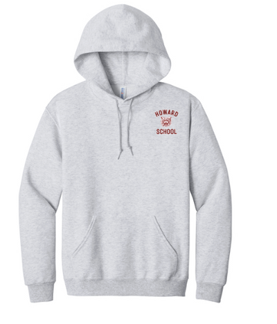 Howard School - West Bridgewater - Adult Ash Fleece Pullover Hooded Sweatshirt (996M)