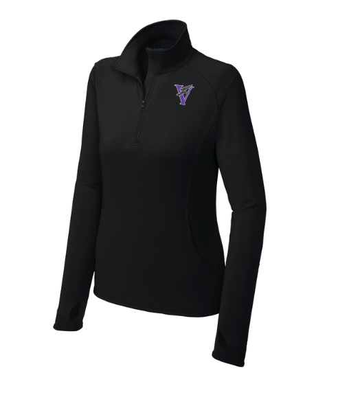 Martha's Vineyard Cross Country - Suéter con cremallera de 1/4 para mujer (LST850)