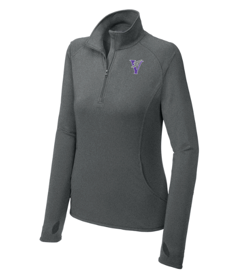 Martha's Vineyard Cross Country - Suéter con cremallera de 1/4 para mujer (LST850)