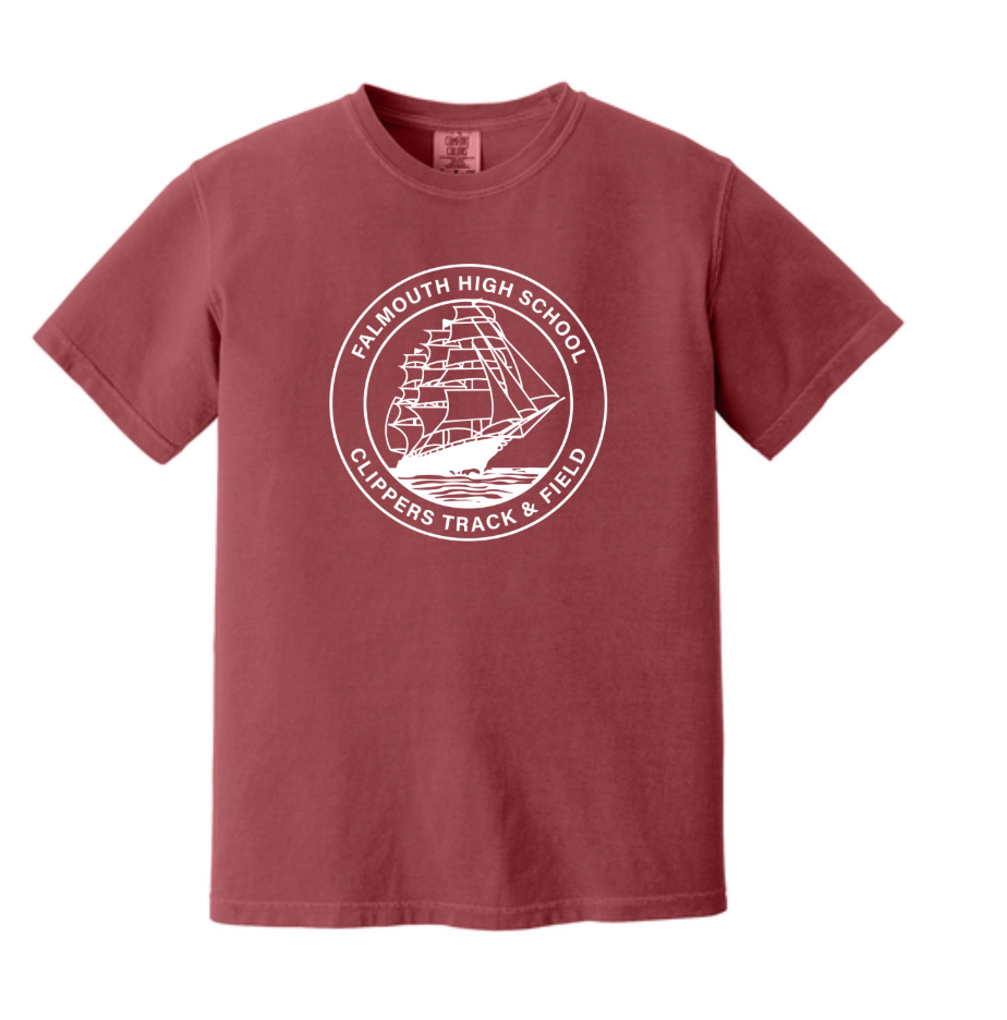 Falmouth HS Track & Field - Adult Heavyweight Tee (1717)