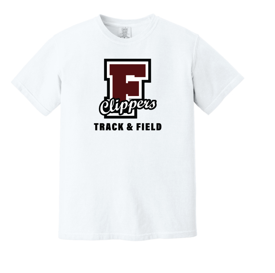 Falmouth HS Track & Field - Adult Heavyweight Tee (1717)