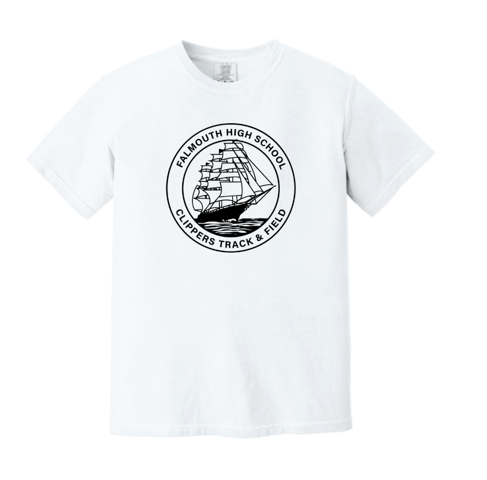 Falmouth HS Track & Field - Adult Heavyweight Tee (1717)