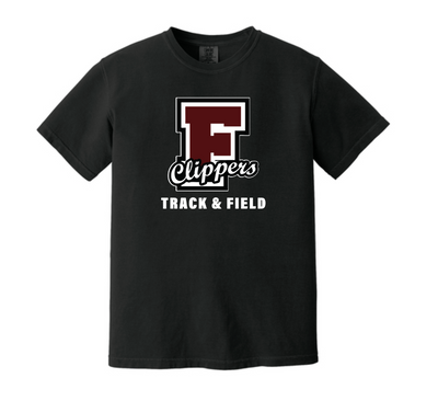 Falmouth HS Track & Field - Adult Heavyweight Tee (1717)
