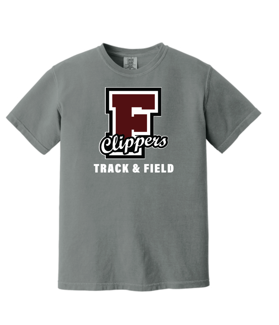 Falmouth HS Track & Field - Adult Heavyweight Tee (1717)