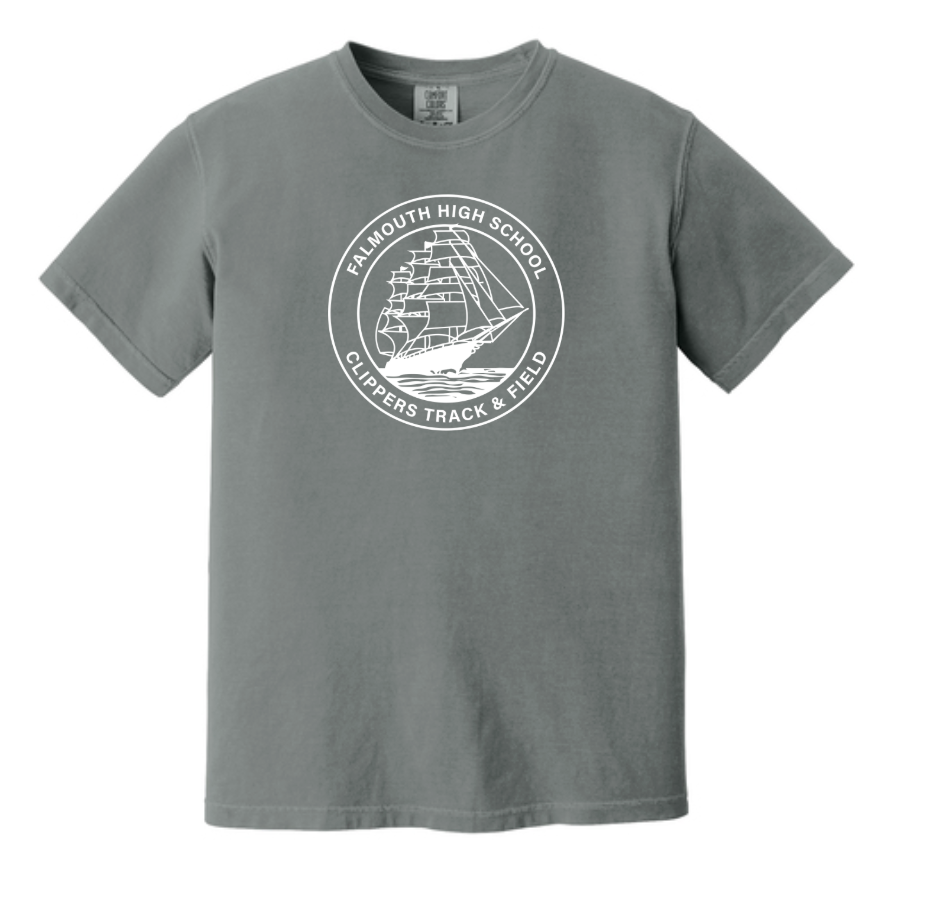 Falmouth HS Track & Field - Adult Heavyweight Tee (1717)
